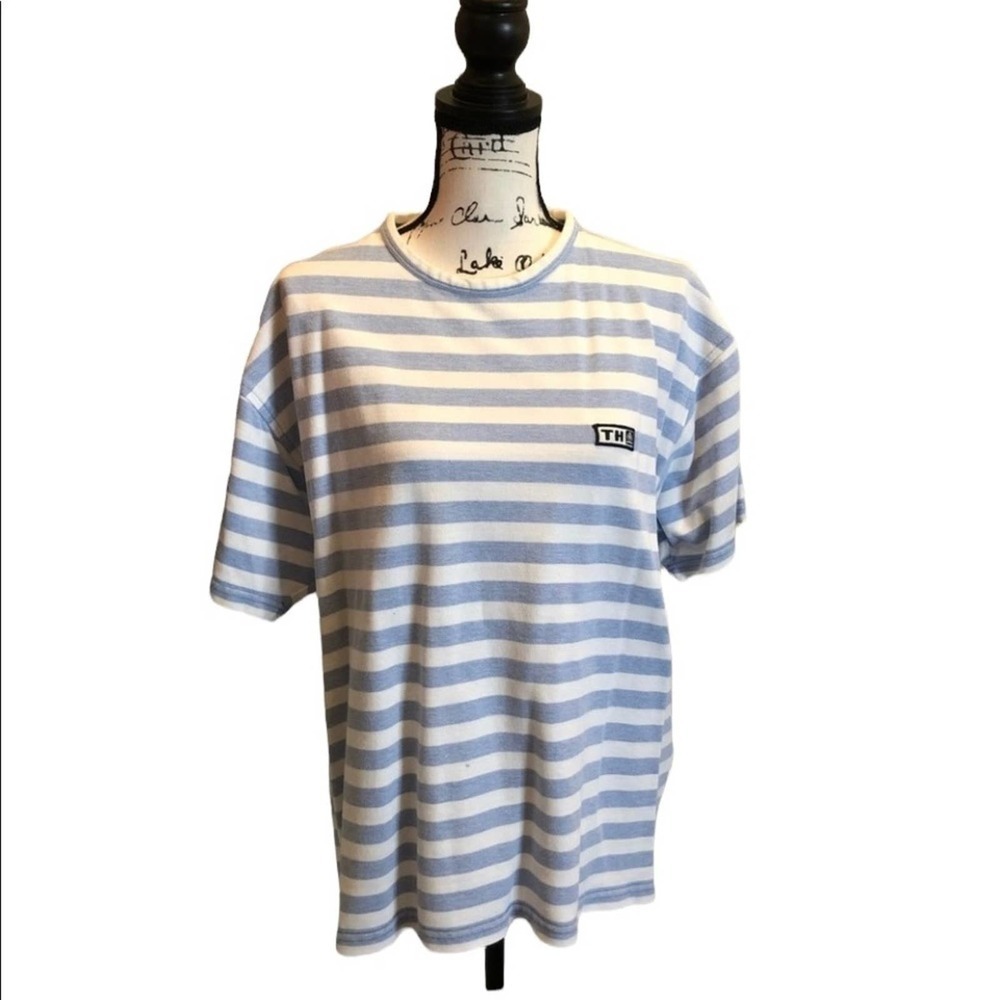 Vintage Streetwear Tommy Hilfiger White Blue Tshirt Size Xlarge Logo